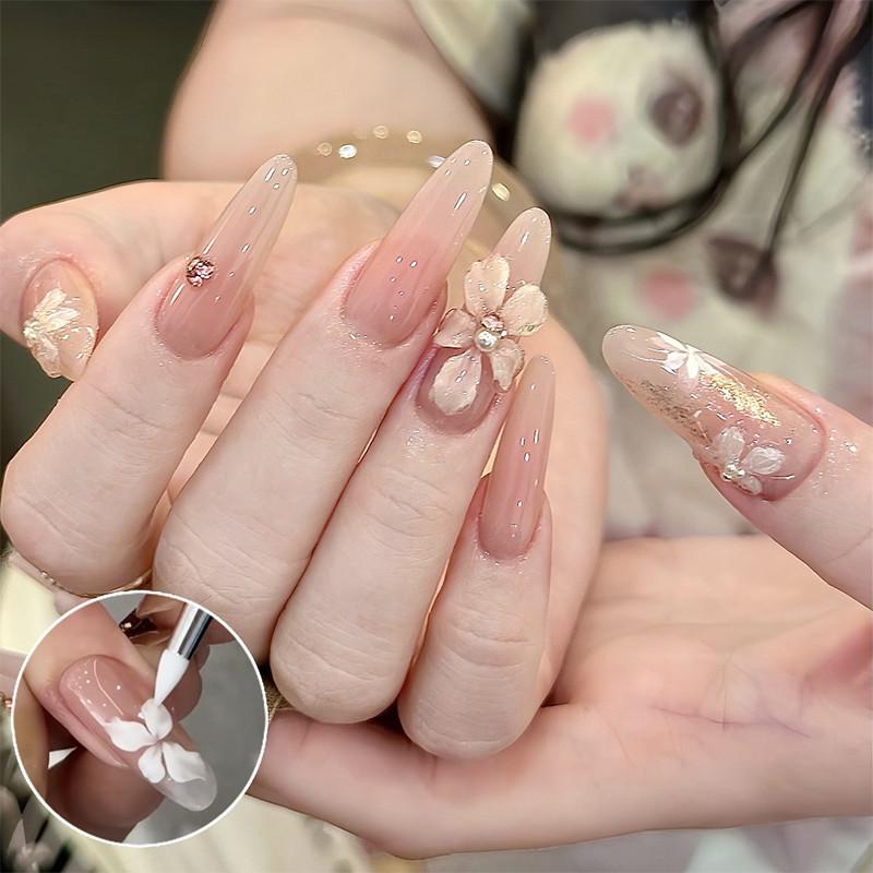 5Pcs/Set Silicone Nail Art Pen Brush Uv Gel Polish Tip 3D Image Diy Dotting Polish Brushes Sculpture Pen Diy Manicure Tool