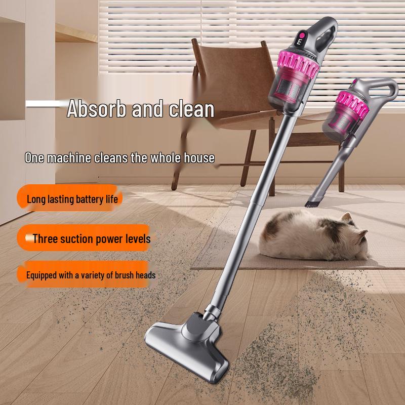 High-Efficiency Wireless UV-C Mite Vacuum Cleaner: Three-in-One, Large Suction
