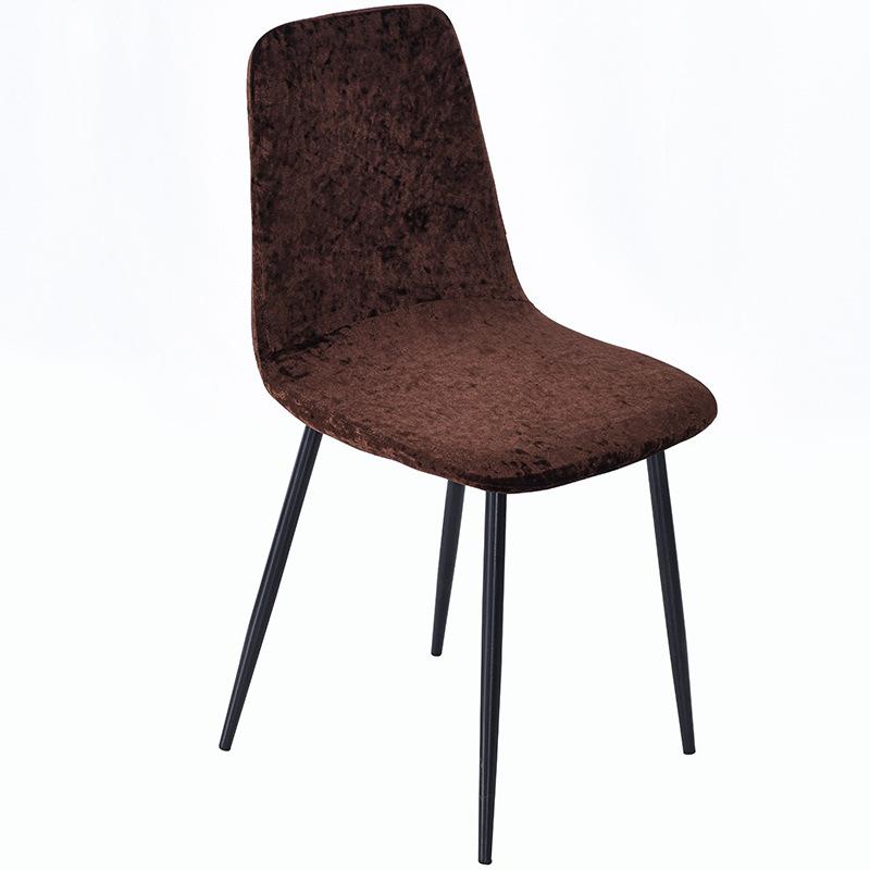 

1 шт. Бархатный чехол на стул-ракушку Однотонный Эластичный Чехол на стул без подлокотников Эластичный Чехол на сиденье Отель Вечеринка Банкет Домашний декор