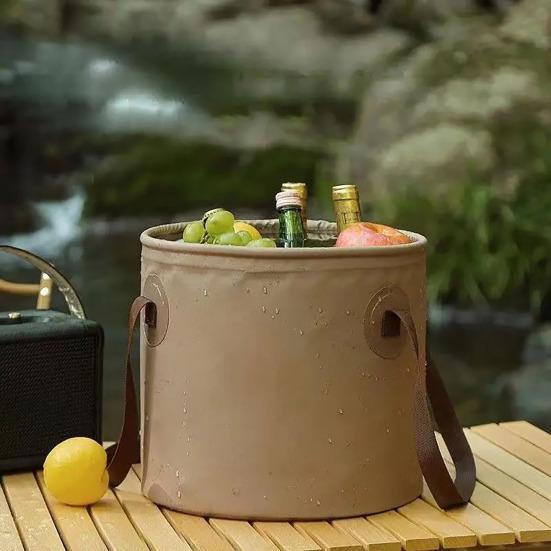 10/20L Foldable Water Bucket with Handle, Large Collapsible Water Container, Portable Water Pail for Outdoor, Camping, Fishing, Beach, Car Washing