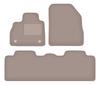 Beige Velours-Fußmatten für: Renault Espace V Minivan (2015-)