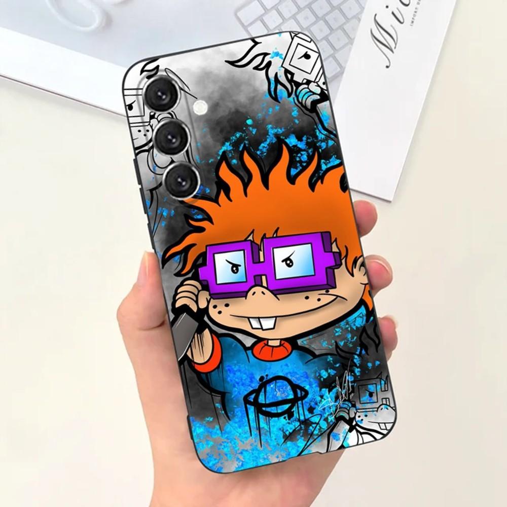 Rugrat Chuckie Angelica  Phone Case For Samsung S25,S24,S21,S22,S23,S30,Ultra,S20,Plus,Fe,Lite,Note,10,9,5G Black Cover