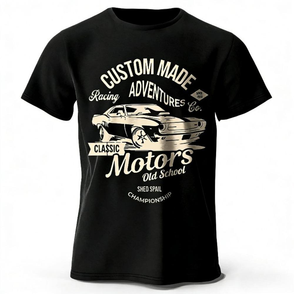 

Men s T Shirt Cotton Hip Hop Streetwear, Retro Breathable Fabric Outdoor Fitness, Simple and Fashionable Summer Top S чёрный