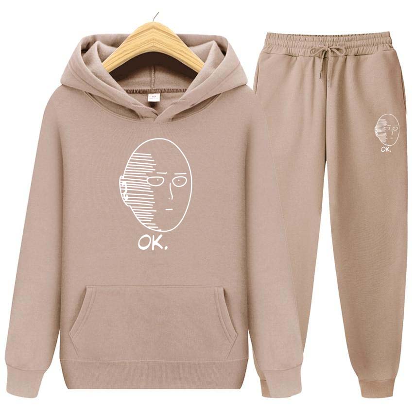 Autumn Winter Couple Suit Jogging Fashion  Men Womens Hoodies Tracksuits Jogger Pants thick Warm Clothes Men