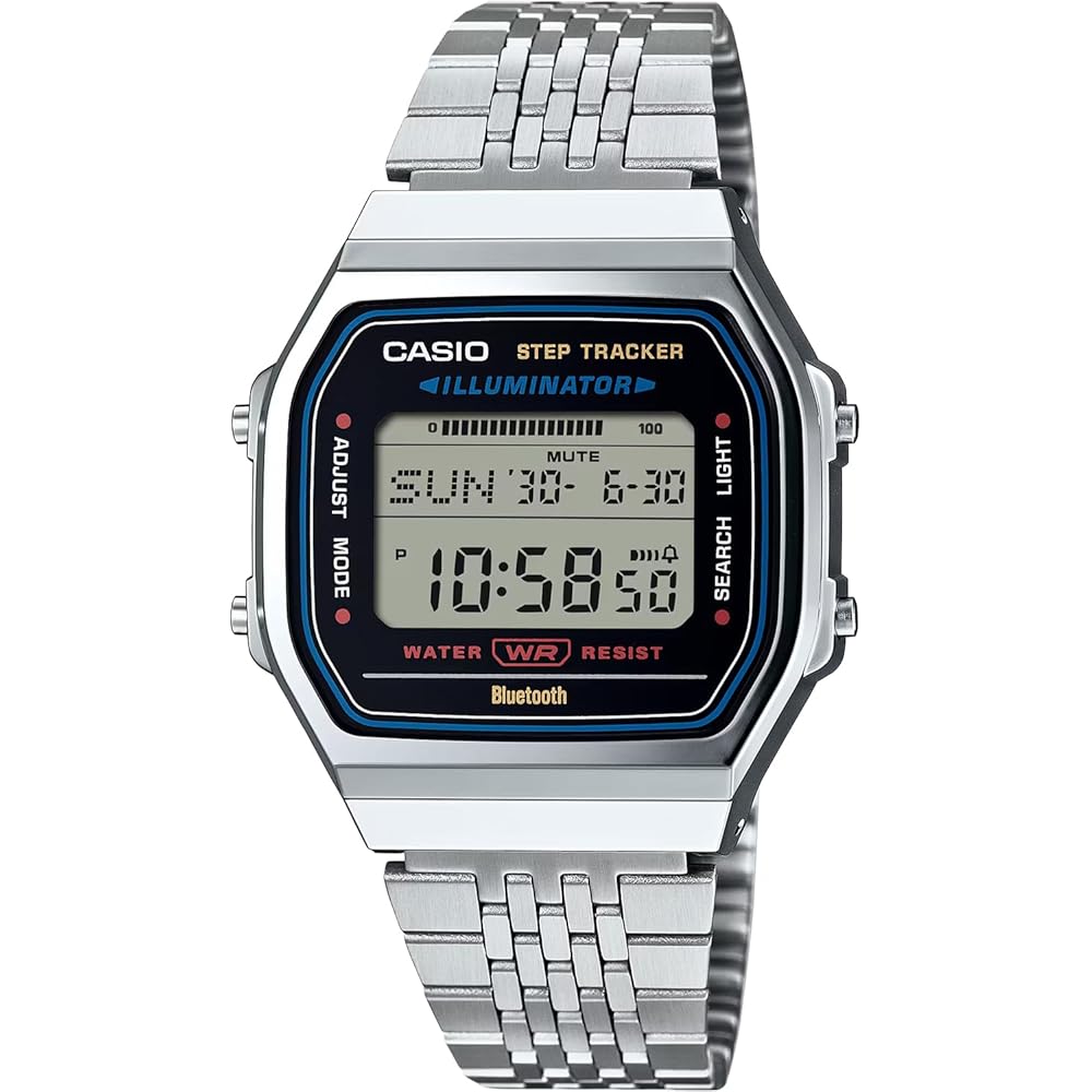

Casio ABL-100WE-1A Digital Bluetooth Watch with Step Tracker Unisex Silver