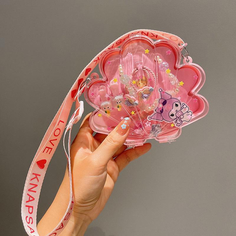 Children's Cute Cartoon Fruit Pendant Bracelet Set with Lucky Dragon - Birthday Gift Box