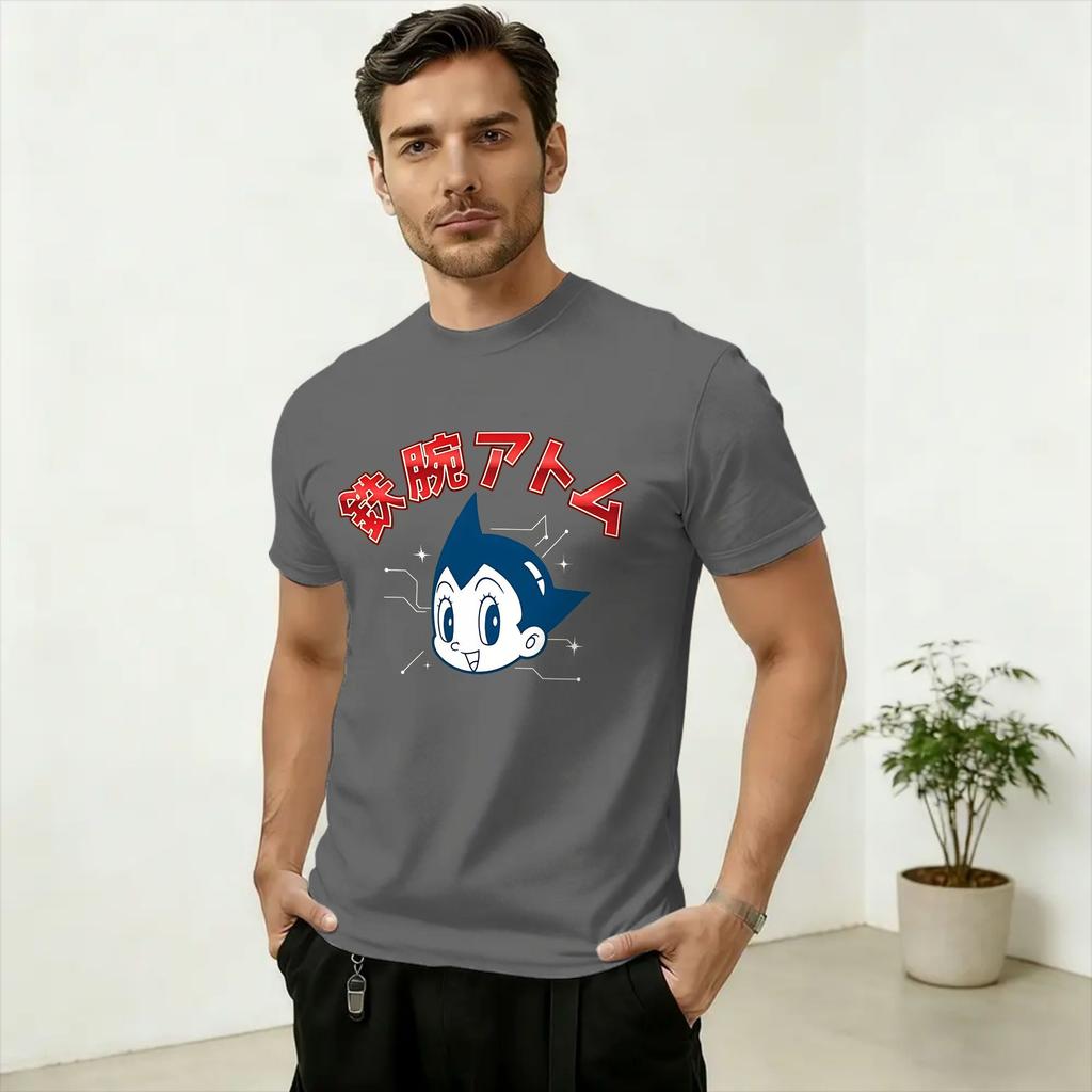 Unisexs Astro Boy Anime T Shirt Pure Cotton Clothing Funny Short Sleeve Round Collar Tee Shirt Summer TShirt