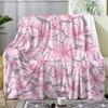 Plumeria Throw Soft Flannel AC Blanket Lightweight Summer Nap Throw Cozy  Blanket for Sofa Bed Travel Home