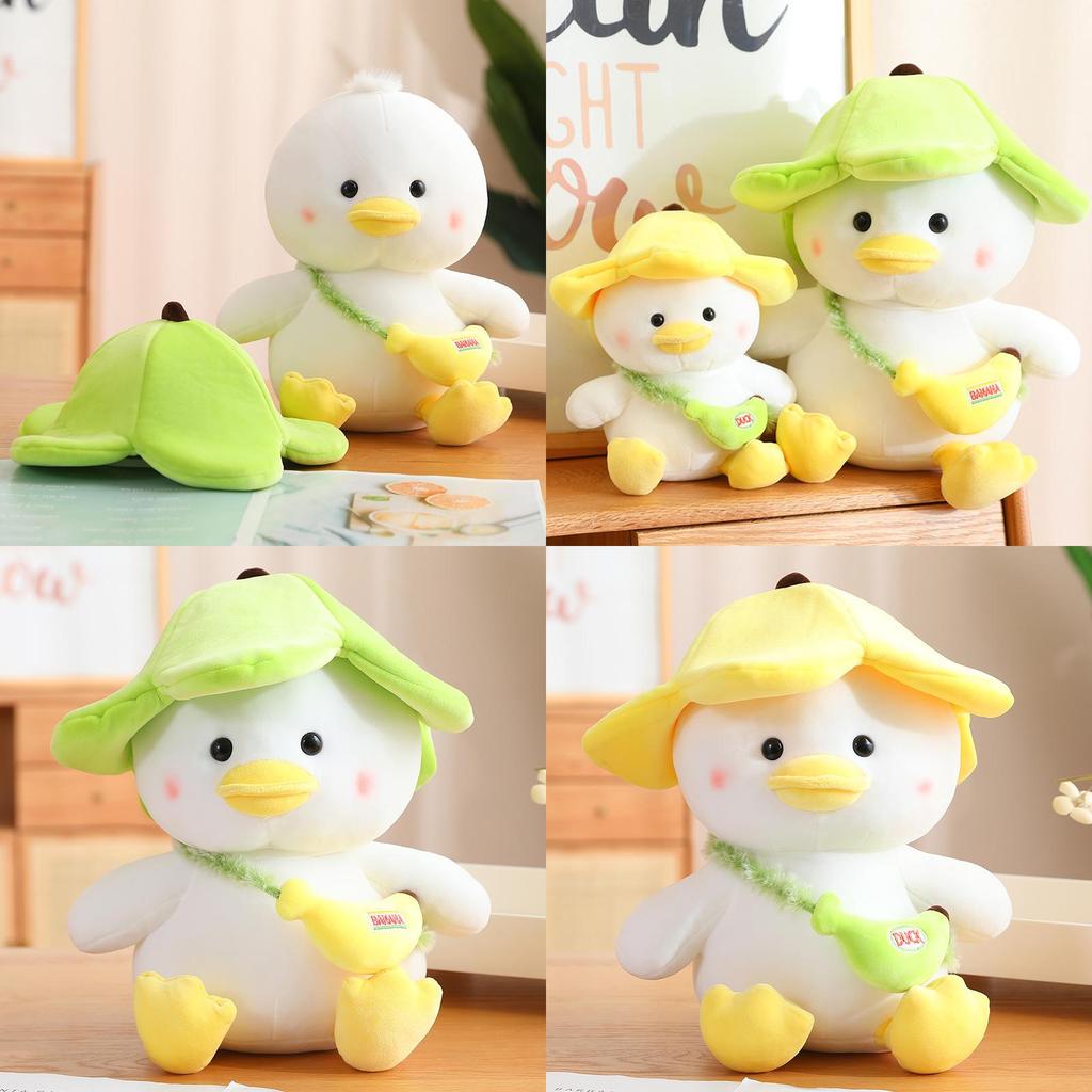 Cute Yellow Duck Plush Toy Banana Duck Stuffed Animal Doll Sofa Cushion Birthday Gift