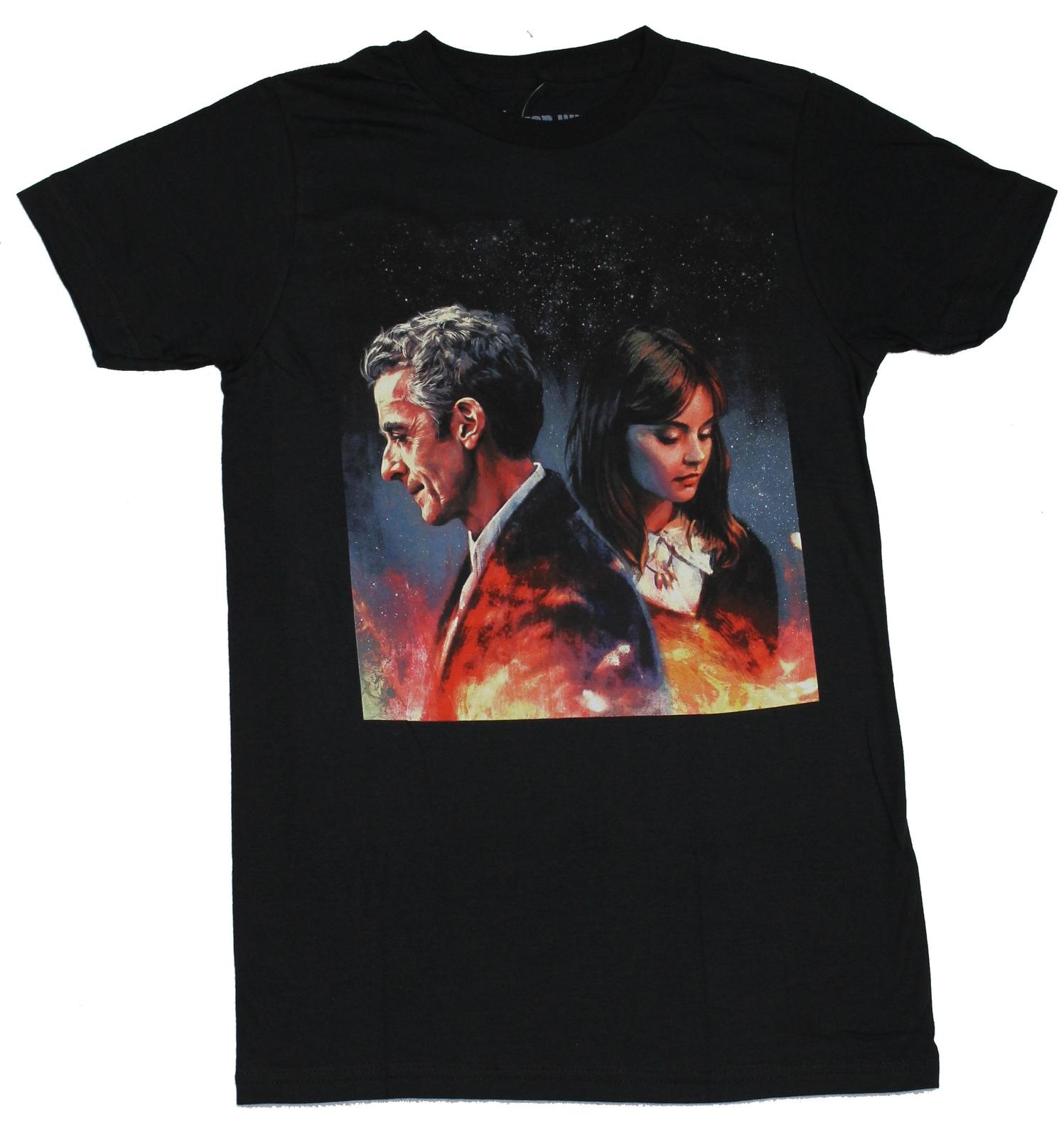 Doctor Who Adult New T-Shirt - The 12th Doctor & Clary Portrait Painting Pic XL