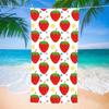 Serviette de Plage Microfibre Fraises Serviette de Bain Absorbante Fruits Légère Séchage Rapide Serviette de Piscine Parfaite pour Hommes et Femmes