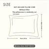 Polyester Microfiber Striped Pillowcase Machine Washable Pillow Cover Bedroom Decor Suitable For Adult With Children