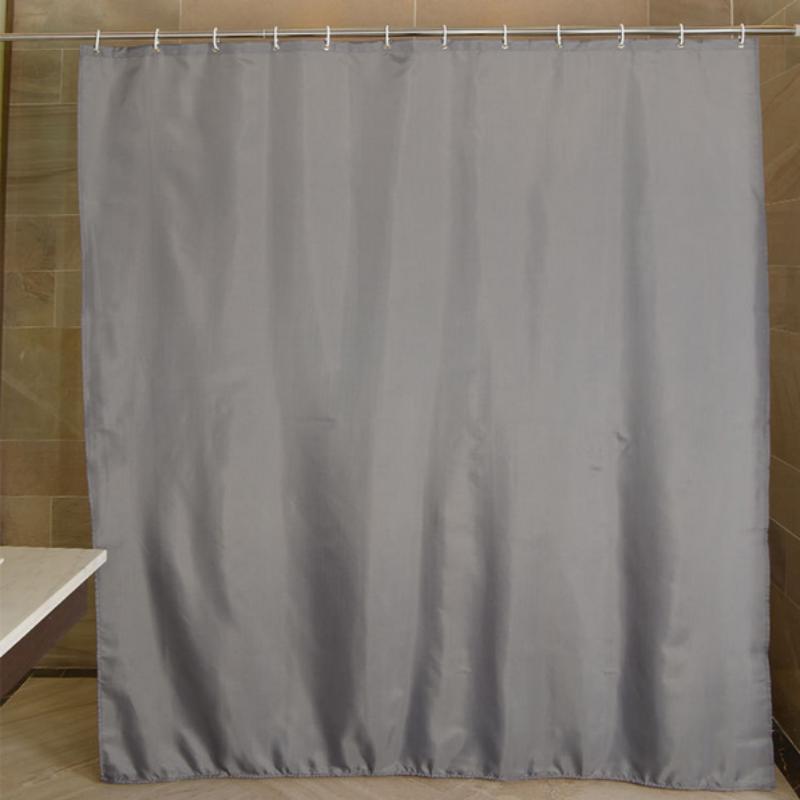 Šedý polyester Koupelnový vodotěsný zahušťovací protiplísňový přepážkový závěs Závěs do sprchy