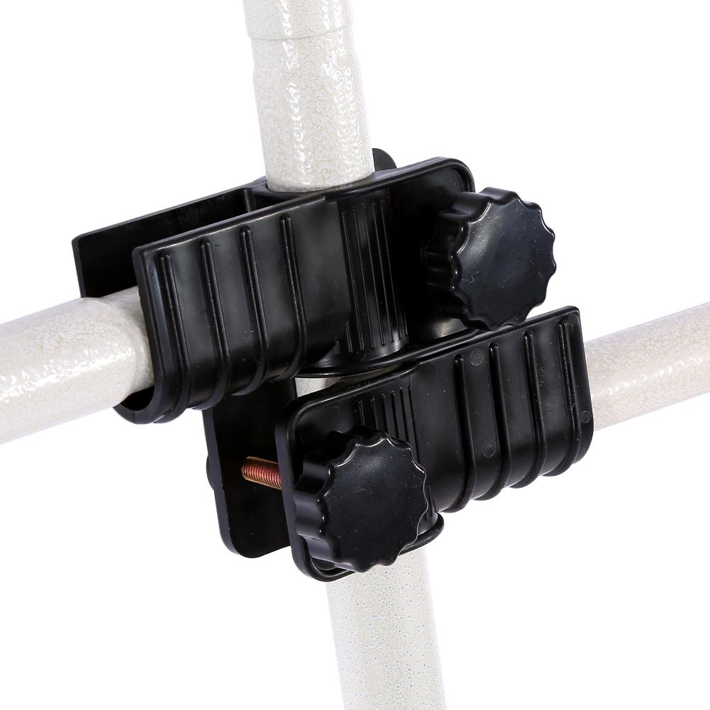 Heavy Duty Movable Garment Rail DIY Coat Hanger Clothes Wardrobe 3 Poles 4 Bars