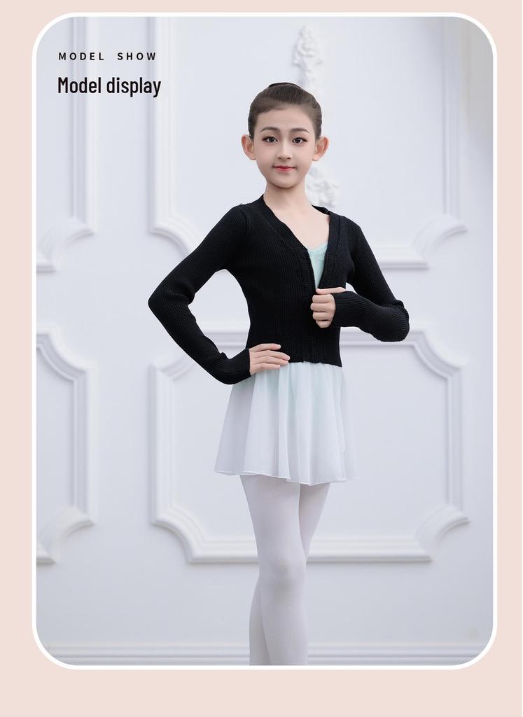 Girls' Winter Cardigan - Dancewear Shawl Sweater for Ballet Practice