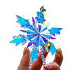 Cross-border Exclusive Snowflake 4 Christmas Tree Pendant 2025 Artificial Crystal Car Hanging