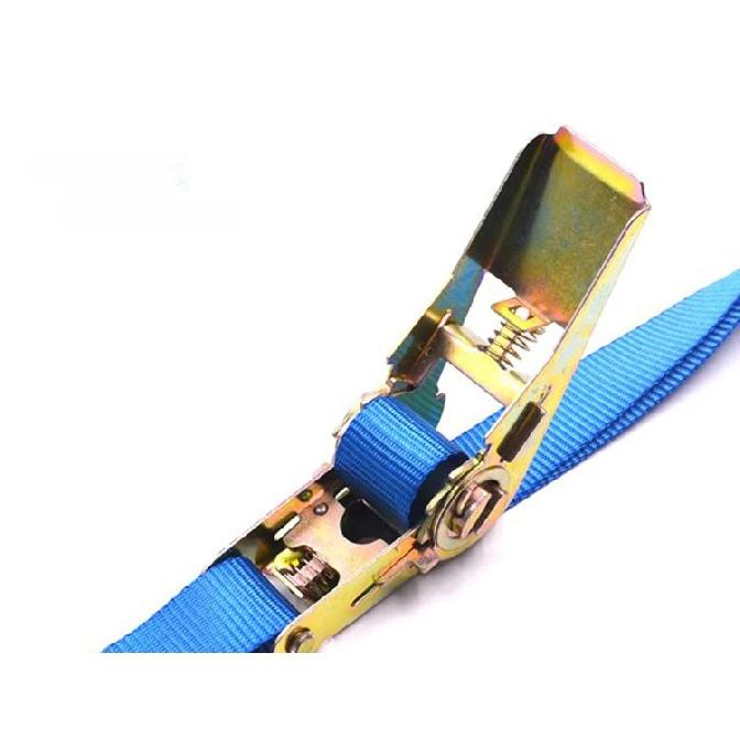 6m Cargo Strap Ratchet Tensioner Freight Car Fixed Tightener Tighten Rope For Luggage Goods Transportation Outdoor Camping
