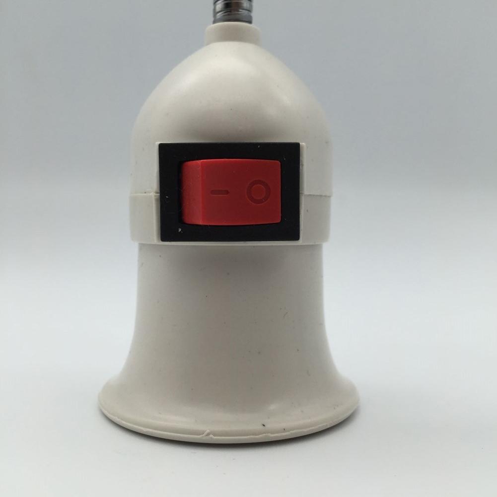 EU Plug E27 Lamp Base Wall Flexible Holder Light Socket Converter Bases On/Off Book light Adapter Led Base E27 EU Direct plug