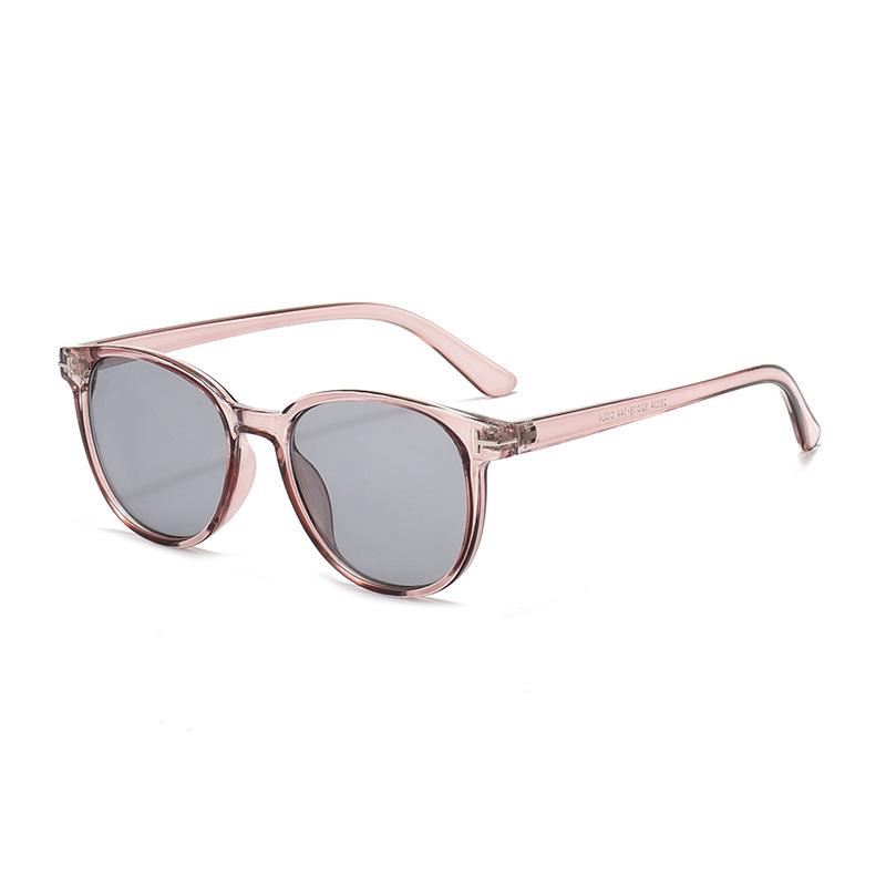 T-Shaped Round Frame Retro Sunglasses 2026 - European & American Street Style