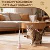 Electric Cat Toy Suction Cup 2-Mode Automatic Pet Teaser Stick Auto-Swing Cat Wand Toy For Small Medium Large Kitten Yards