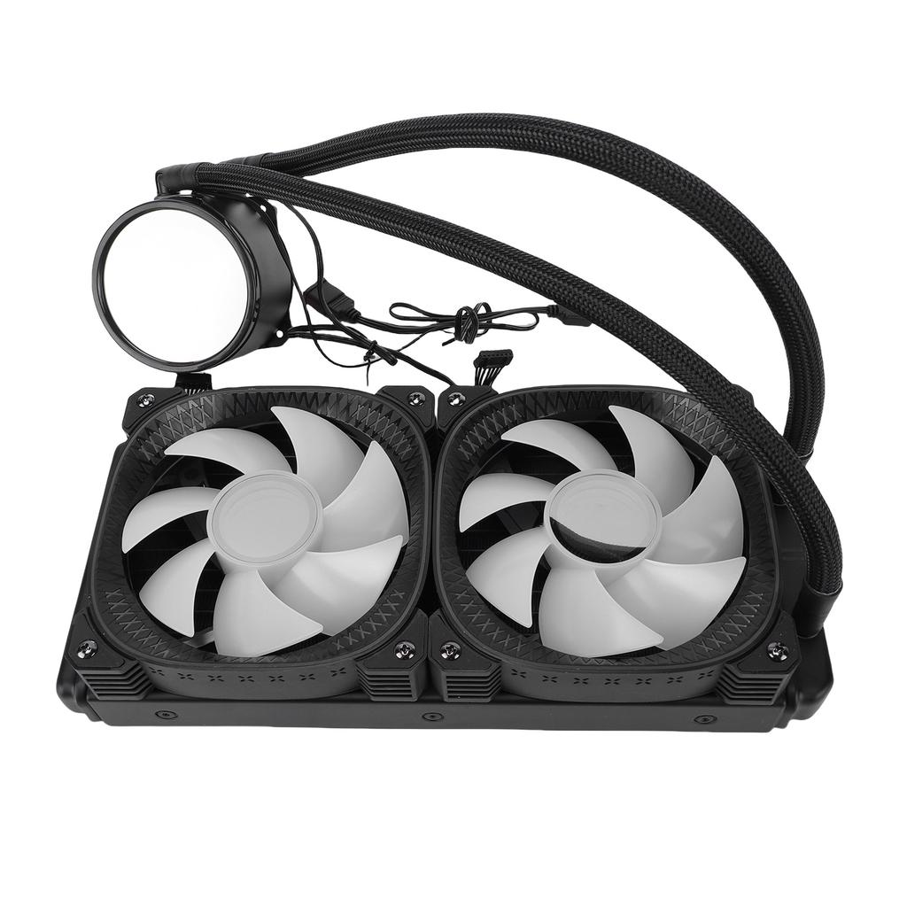 ARGB Liquid CPU Cooler Support for AM4 AM5 2.2 Inch LCD Temperature Display Close   AIO Liquid Cooler with 240mm