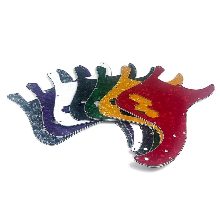 11 Hole Bass Pickguard 3 Ply Scratch Plate Reolacement Electric Bass Pick Guard Scratch Plate Bass Replacement Parts