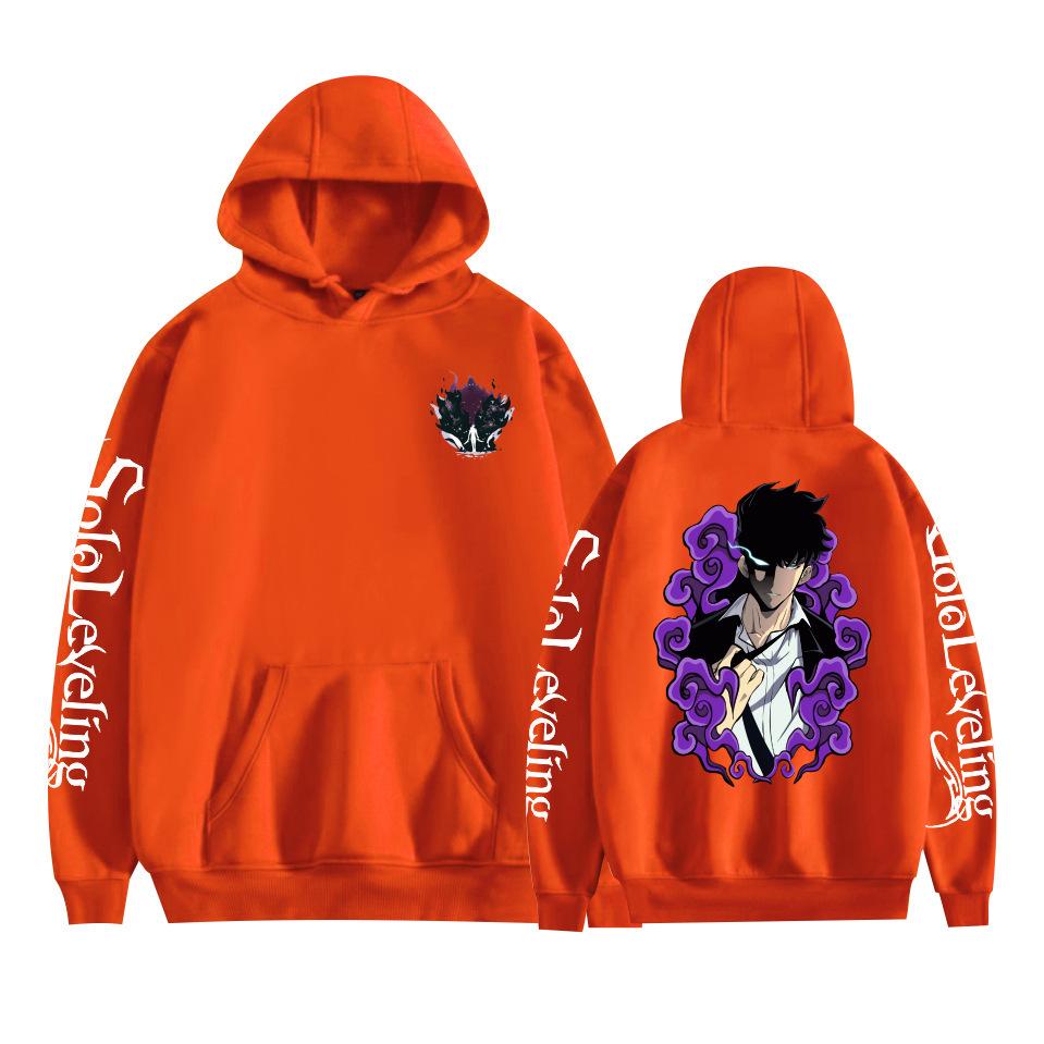 New Fashion Solo Leveling Hoodies Cartoon Printed Sweatshirts Casual Long Sleeve Tops for Men Women