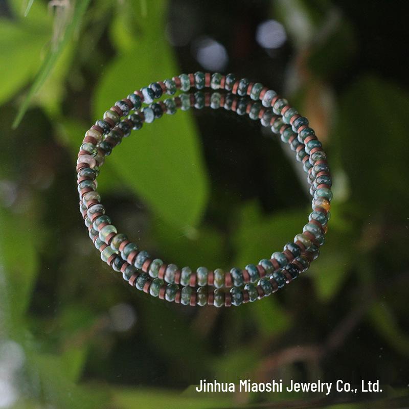 Retro Bohemian Ethnisch Achat Perlenarmband