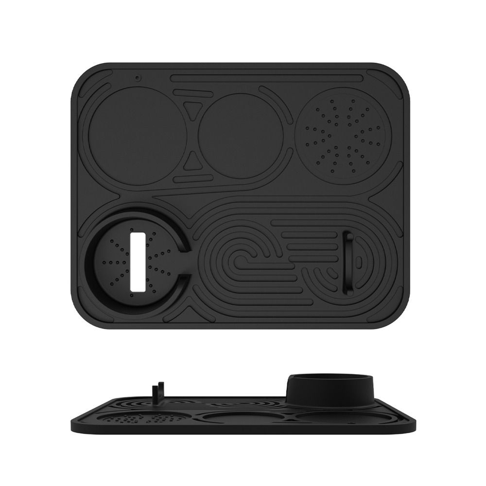 Silikon Kaffeeunterlage Mehrschlitz Espresso Matte Espresso Tampermatte Kaffeemaschinenzubehör