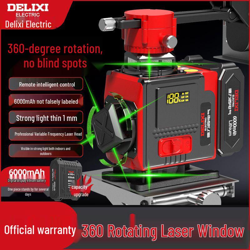 Delixi Electric High-Brightness Green Light Outdoor Ground-Level Precision Water Level Instrument