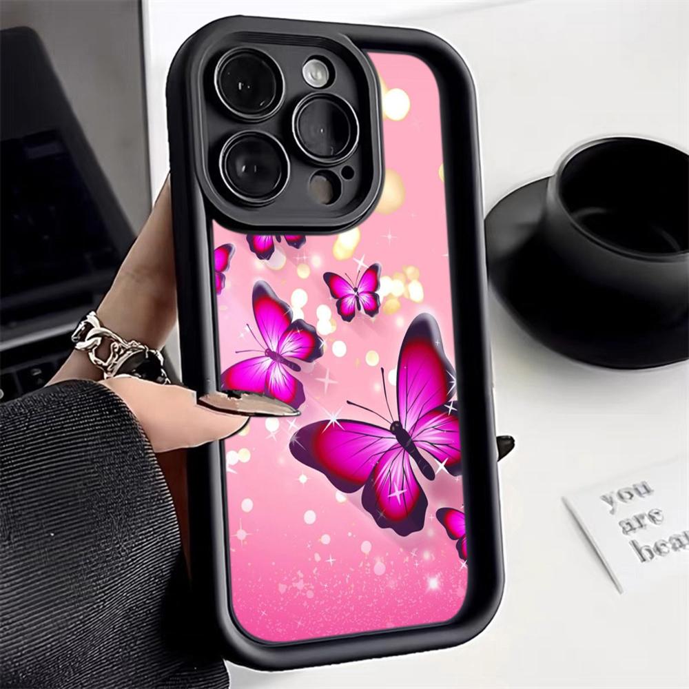 Angel Eye TPU Soft Phone Case for Samsung A05 A04 A10 A30 A13 A23 A53 A14 A24 A34 A54 A15 A25 A35 A55 S20 S23 FE S24 Ultra Ae66 Butterfly flower Cute