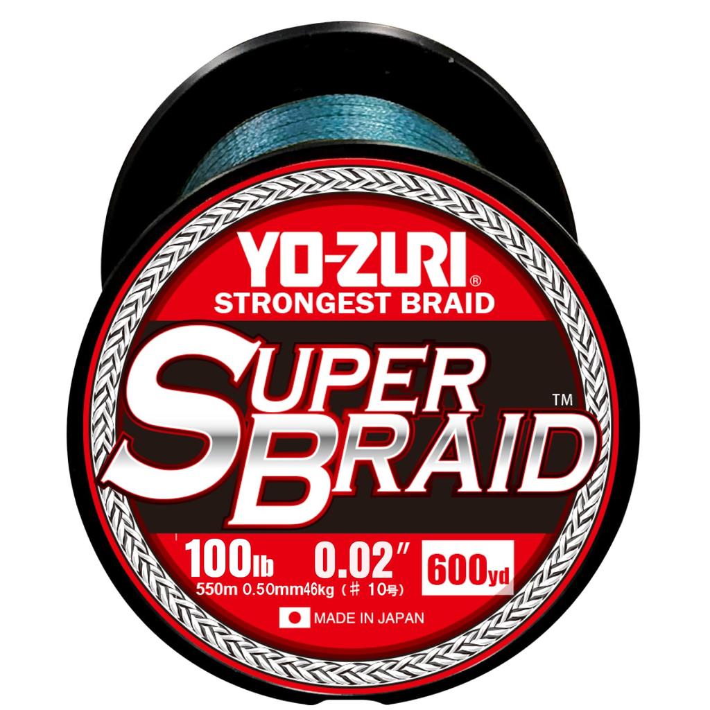 PE Line Super Braid 600YDS 100Lbs Blue YO-ZURI Color