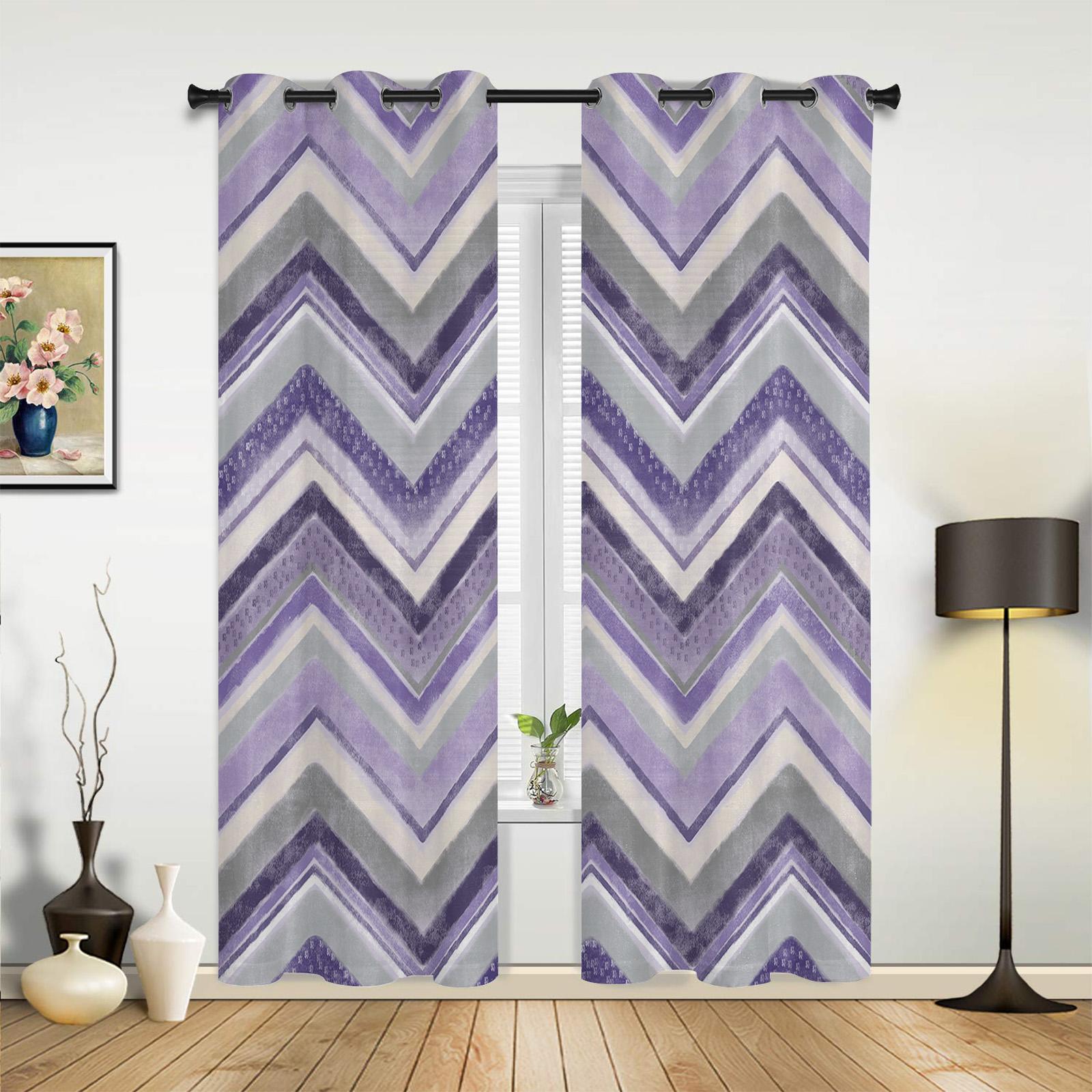 

Nordic Style Stripes Turquoise Curtains for Bedroom Living Room Drapes Kitchen Children s Room Window Curtain Modern Home Decor 135W x 92H(cm) x1