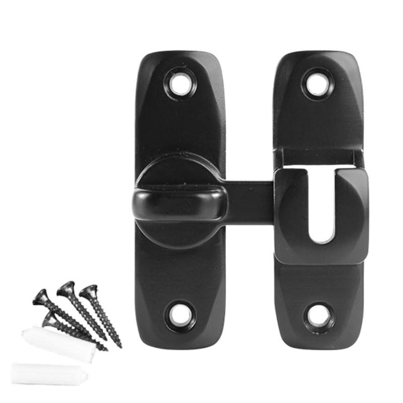 

Aluminum Bathroom Door Bolts Lock Latches Suitable For Motorhomes Recreational Vehicles Campers Yachts And Household Use чорний