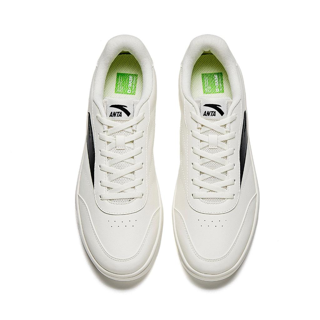Anta Skateboard Shoes Men's Ivory White/Basic Black 912618099-2