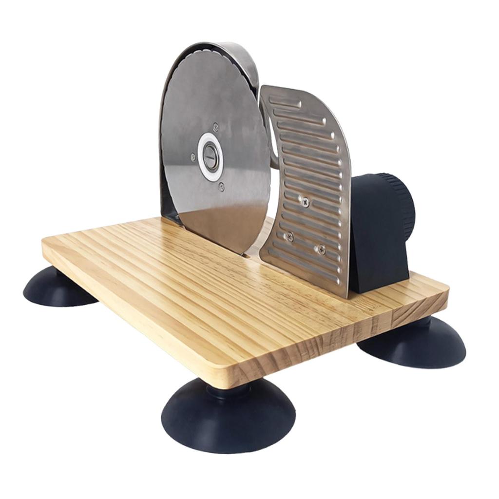 Bread Slicer As A with Hand Crank Divider Wooden Base And Cutting Machine for