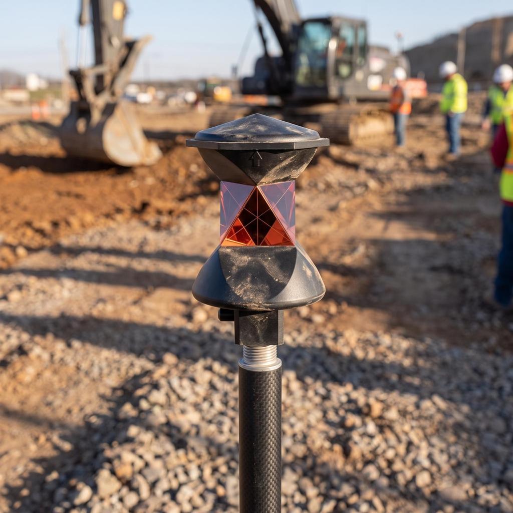 Degree Prism Silver-Coated Surveying Sturdy for Surveyors