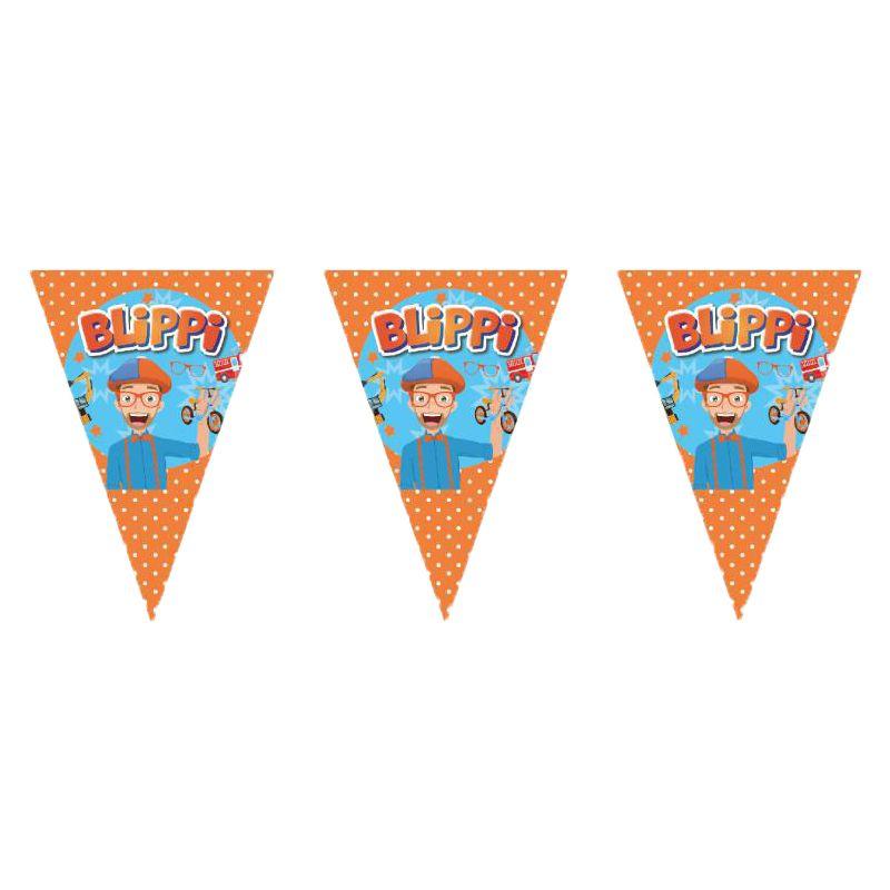 Birthday Party Blippi Supplies Paper Cups Plates Banner Straw Kids Balloon Decor