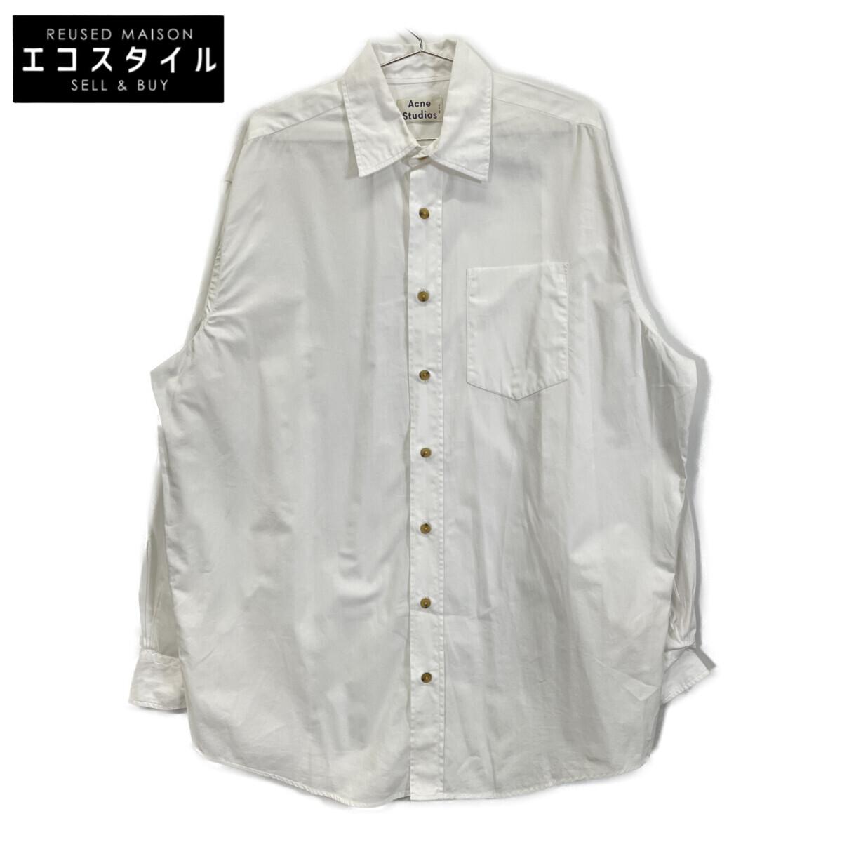 

ACNE STUDIOS BB0044 White 100% Cotton ATLENT NEW SOFT POP Shirt tops 44 whiteUsed