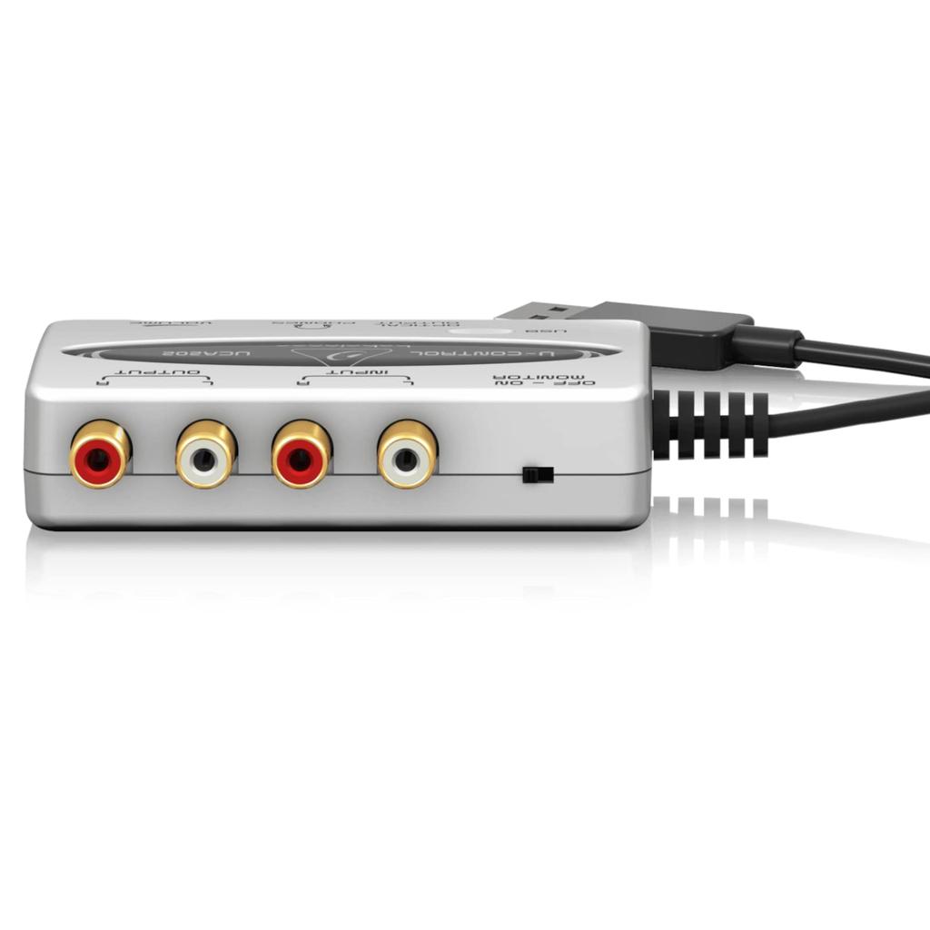 Behringer U-CONTROL 2-input, 2-output USB Audio Interface with Digital Output, White, UCA202