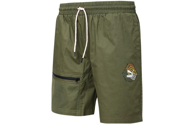 PUMA Casual Shorts Men s Dark Moss Green Moderate 536940-32 M