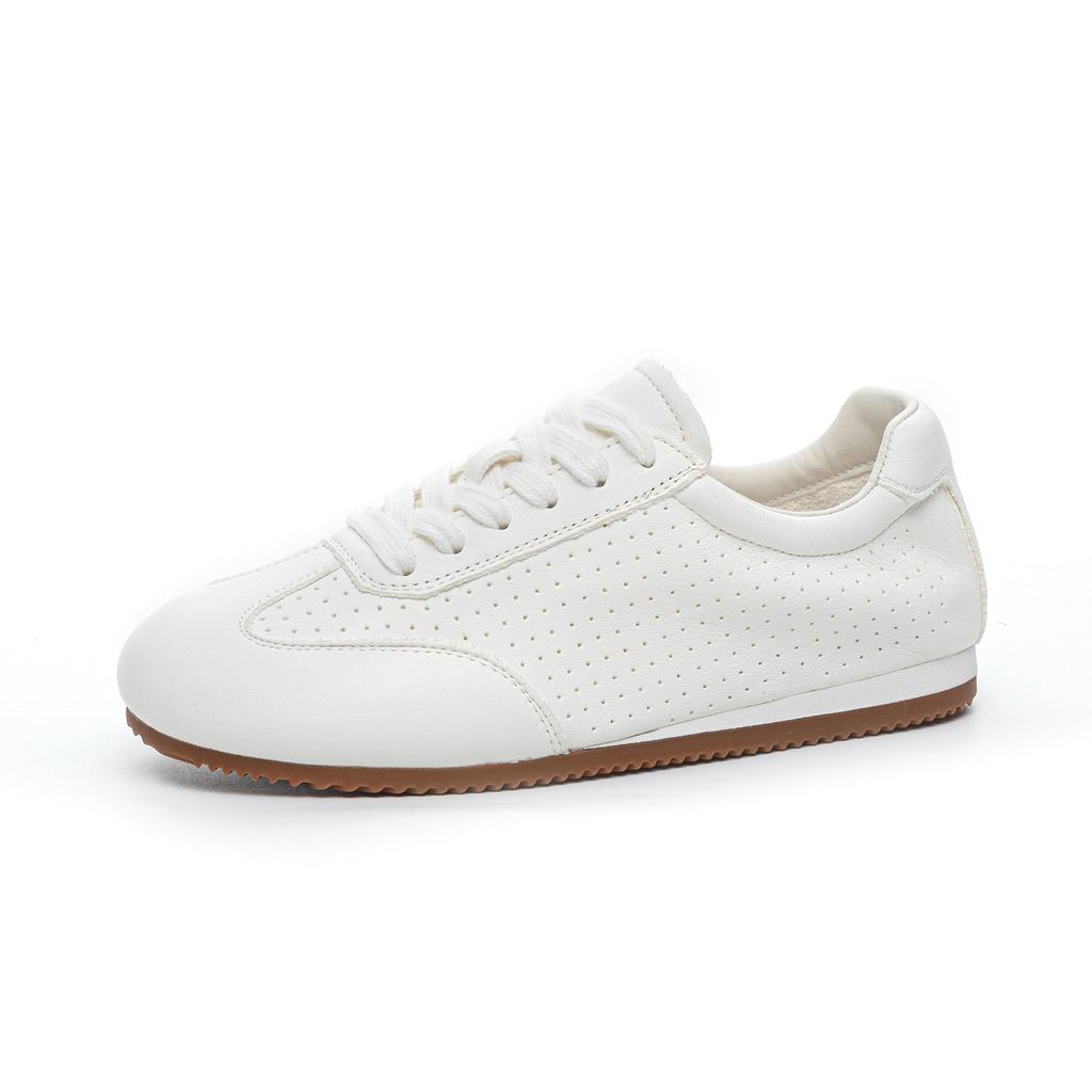 Women's Summer New Thick-soled Heightening Versatile Breathable Leather Casual Shoes