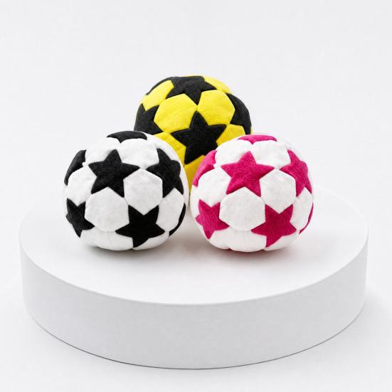 Portable Soccer Footbag for Kids, Soft Juggling Ball, Handmade Colorful Hacky Kick Balls for Backyard Beach