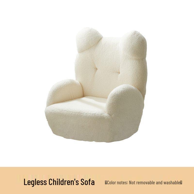 Children s Lambswool Bear Sofa - Cute Mini Cartoon Chair for Kids
