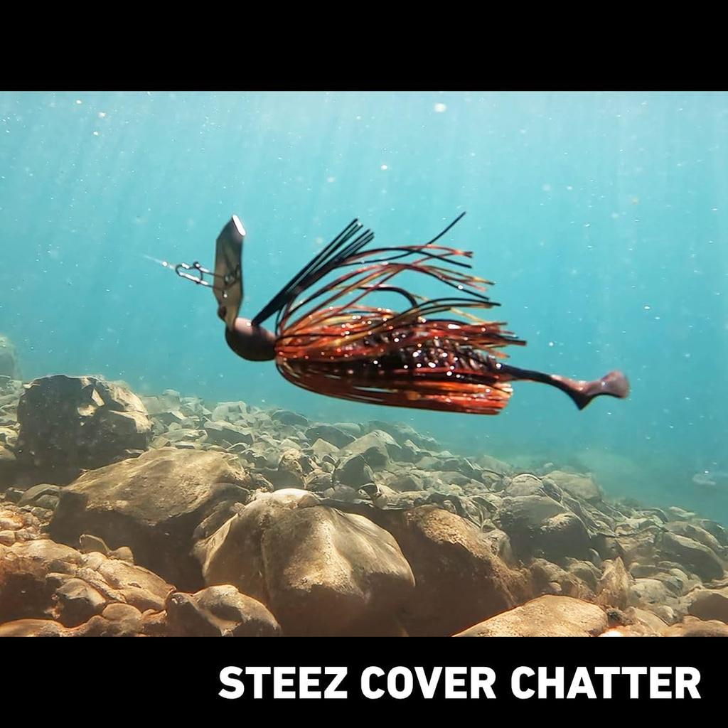 Daiwa 25STEEZ Cover Chatter Black Blue 1/4