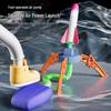 Kid's Foot-Pedal Skyward Rocket Launcher Toy