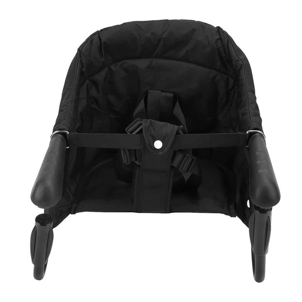 Krzesełko do karmienia z haczykiem z tacką do jedzenia, składane, z kieszenią do przechowywania, przenośne krzesełko do karmienia dla