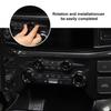 Air Conditioner Audio Volume Switch Knob Trim For Ford F150 2021-2024 Black 4pcs
