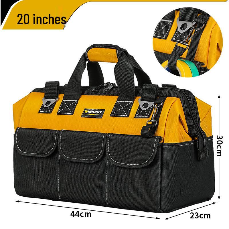 Portable Multifunctional Tool Bag: Durable, Wear-Resistant Canvas for Hardware Repairs and Electricians