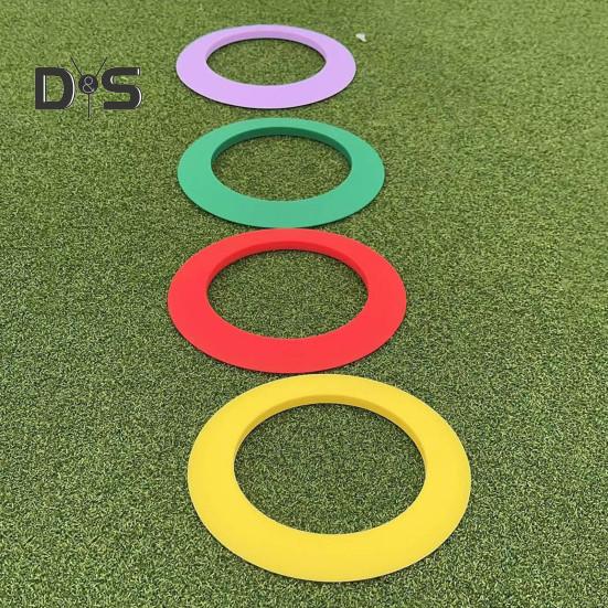 Silicone Golf Putting Ring Indoor Outdoor All-Direction Practice Golf Hole Putting Cup Putting Accuracy Trainer Golf Training Aid Golf Accessories
